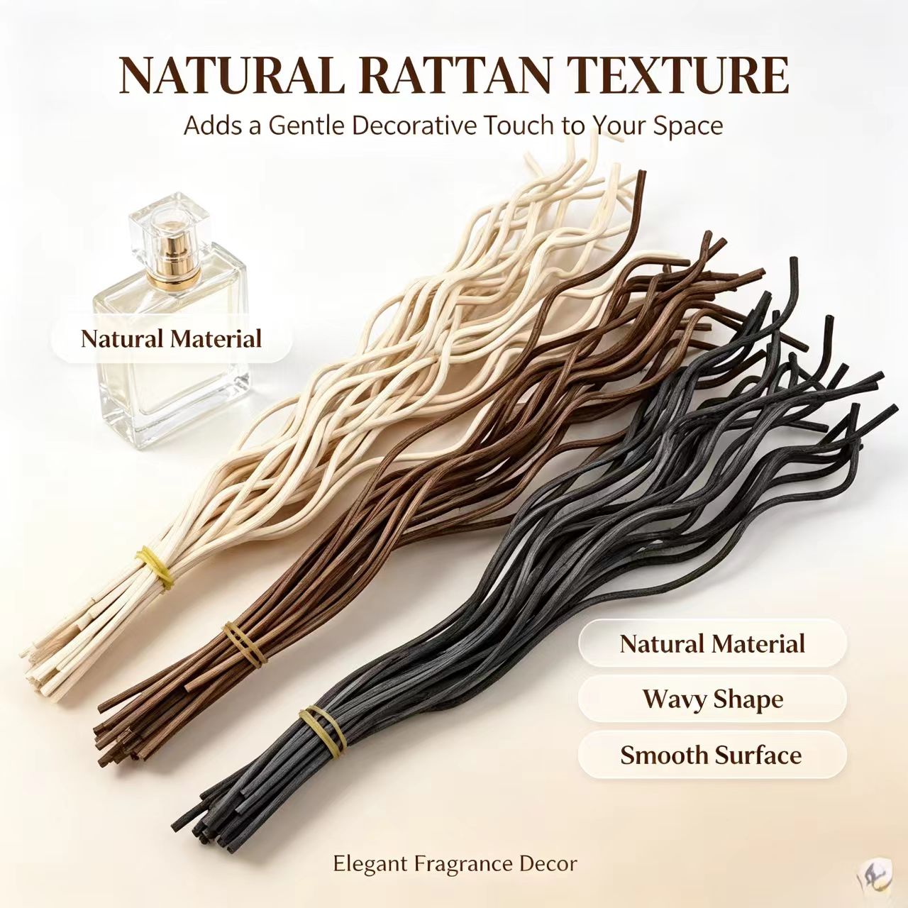 20Pcs Long Wavy Rattan Reed Di - Home Fragrance Logo recension och pris